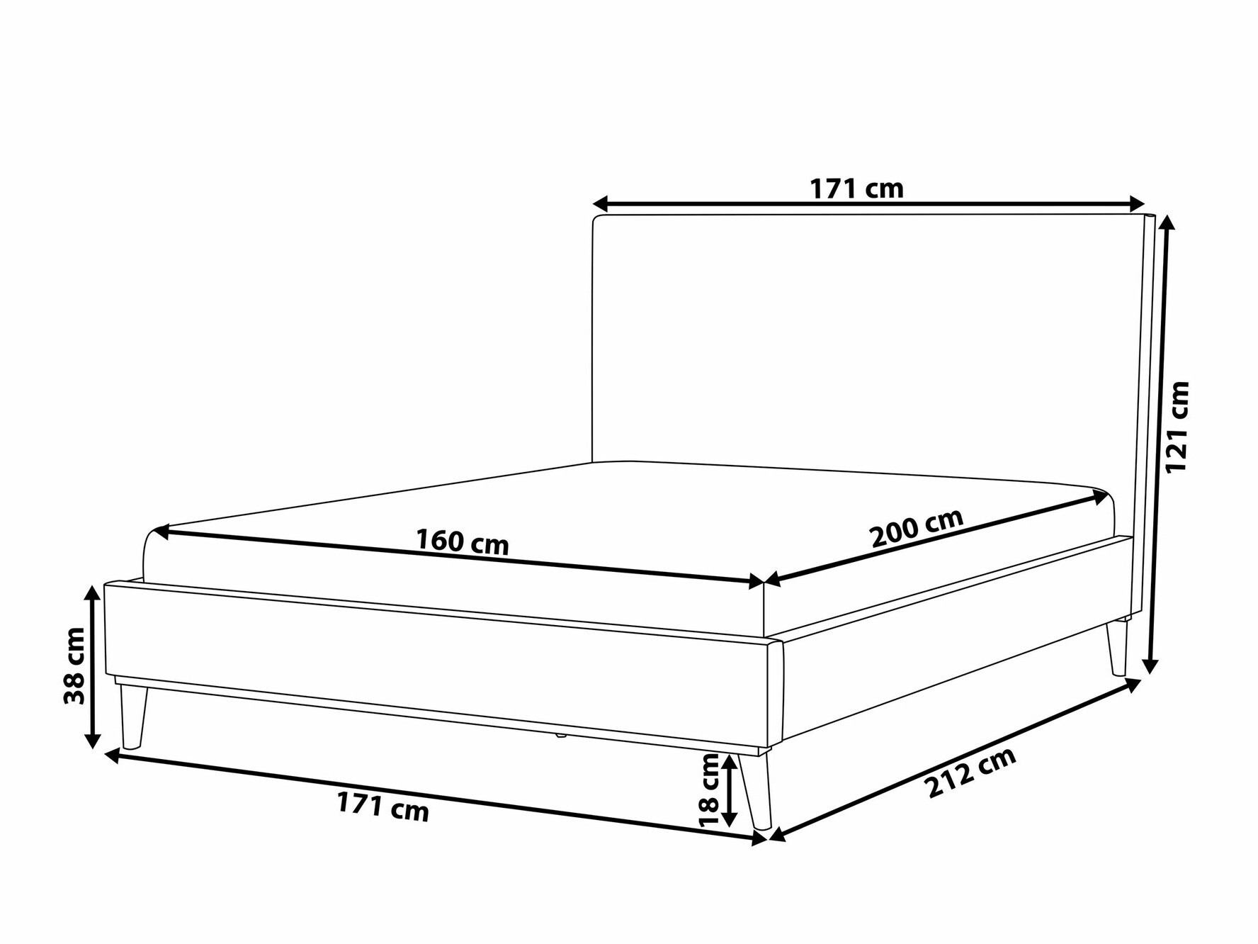 Кровать Berwyn 1603 (Темно-зеленый)