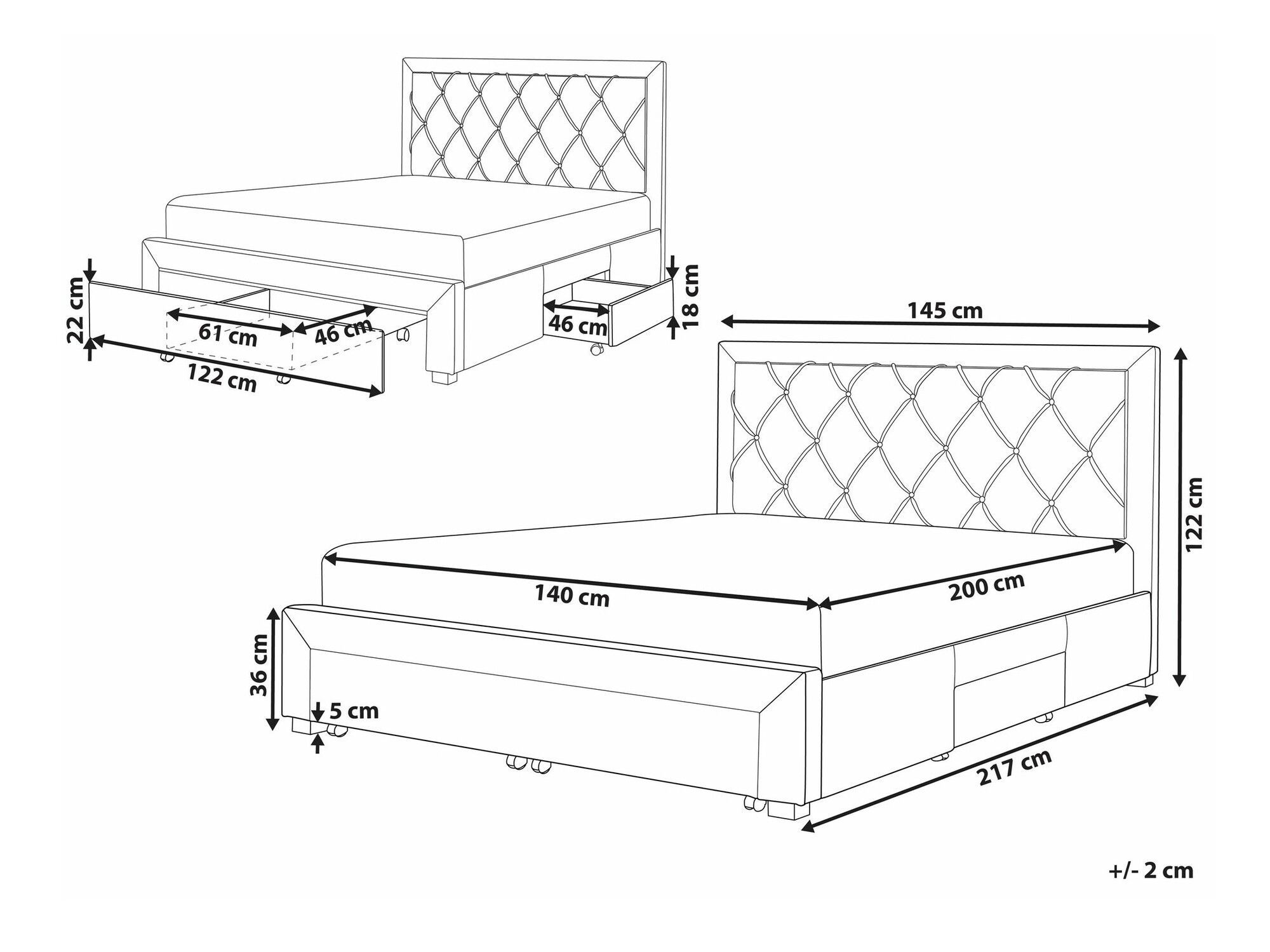 Кровать Berwyn 1607 (Светло-серый)