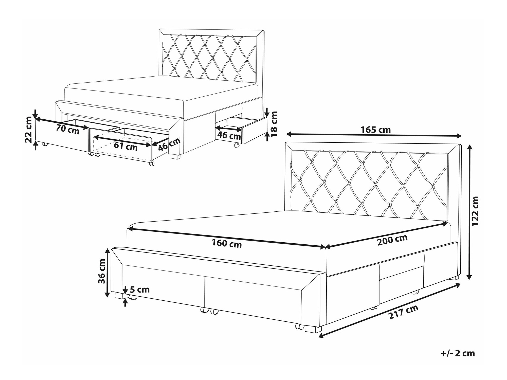 Кровать Berwyn 1607 (Светло-серый)