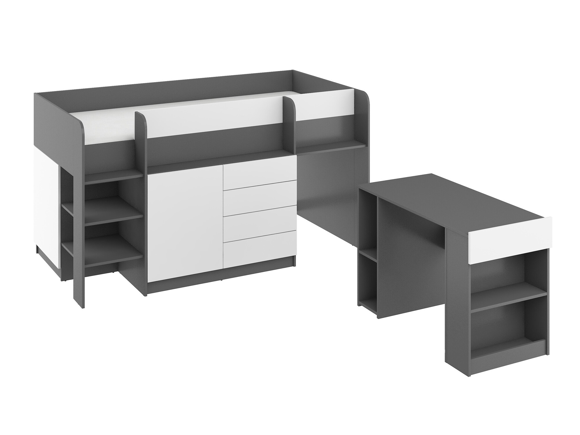 Augsta gulta Gilroy 116 (Grafīts + Balts)