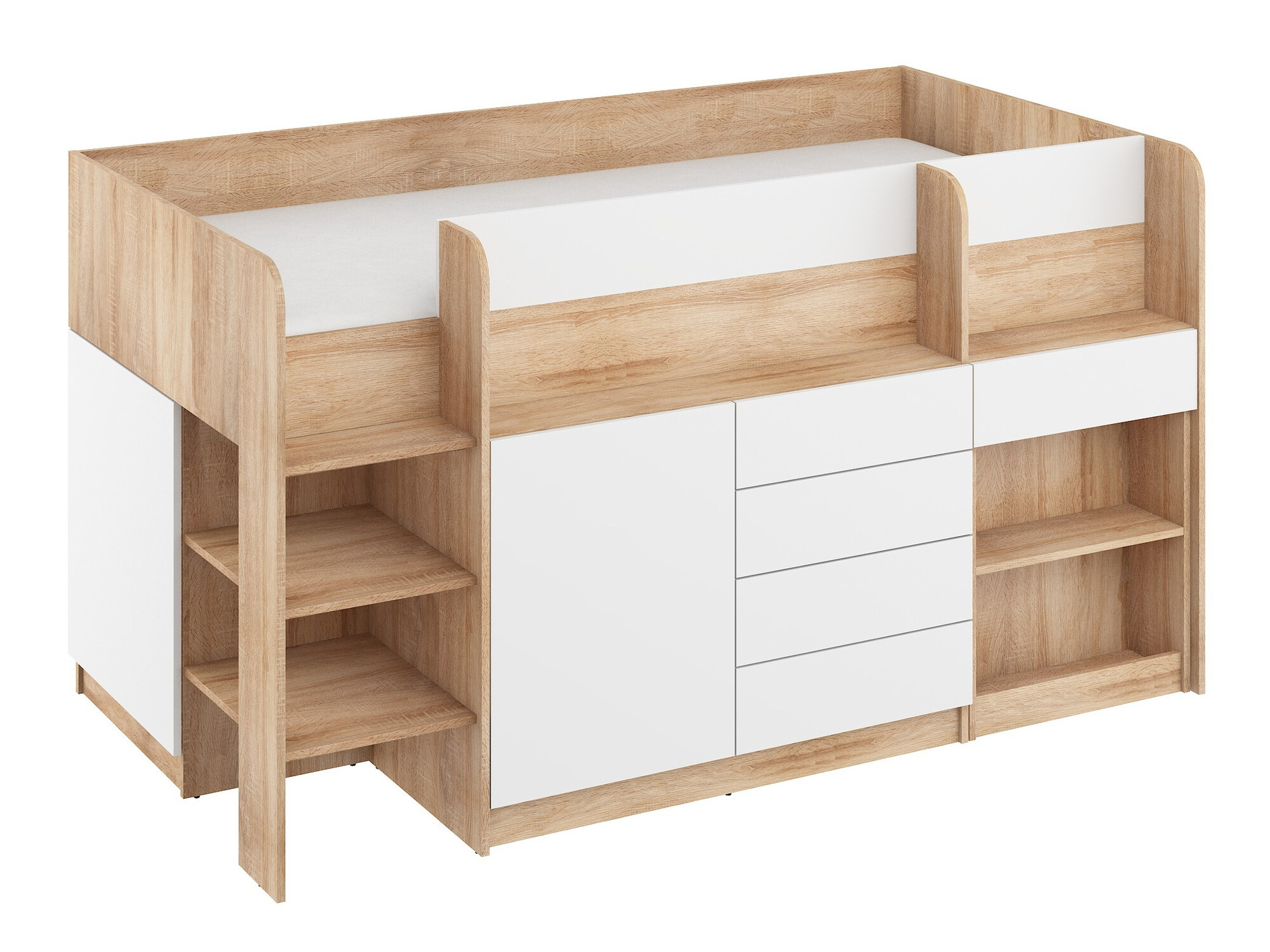 Augsta gulta Gilroy 116 (Sonomas ozols + Balts)