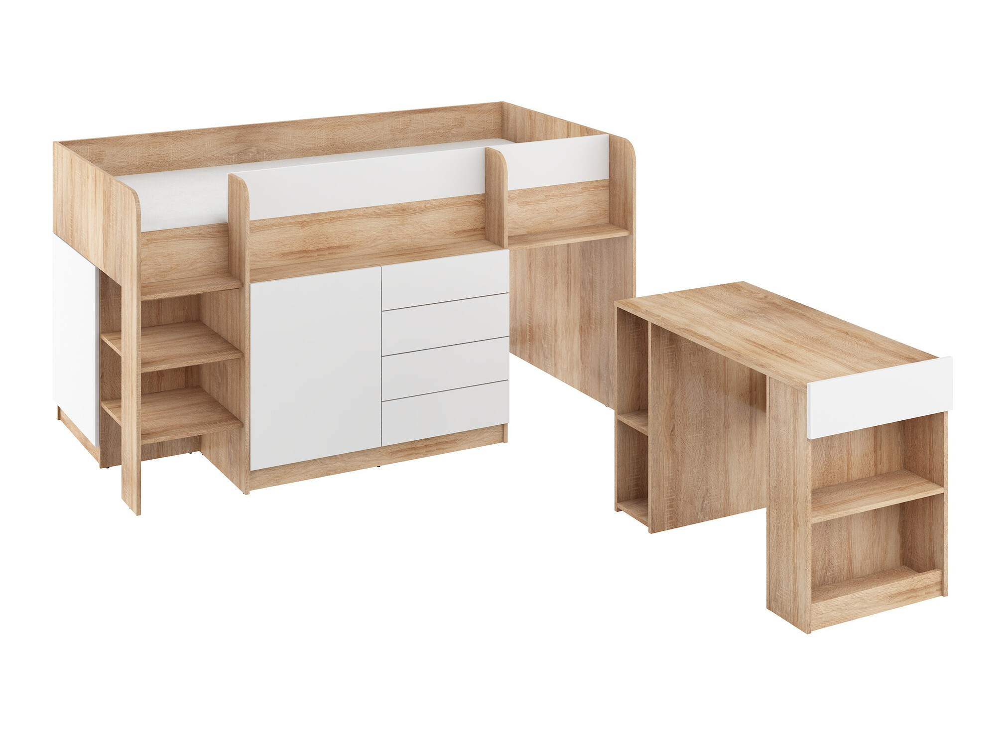 Augsta gulta Gilroy 116 (Sonomas ozols + Balts)