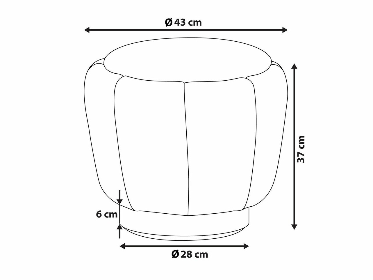 Pufs Berwyn 1627 (Zaļš)