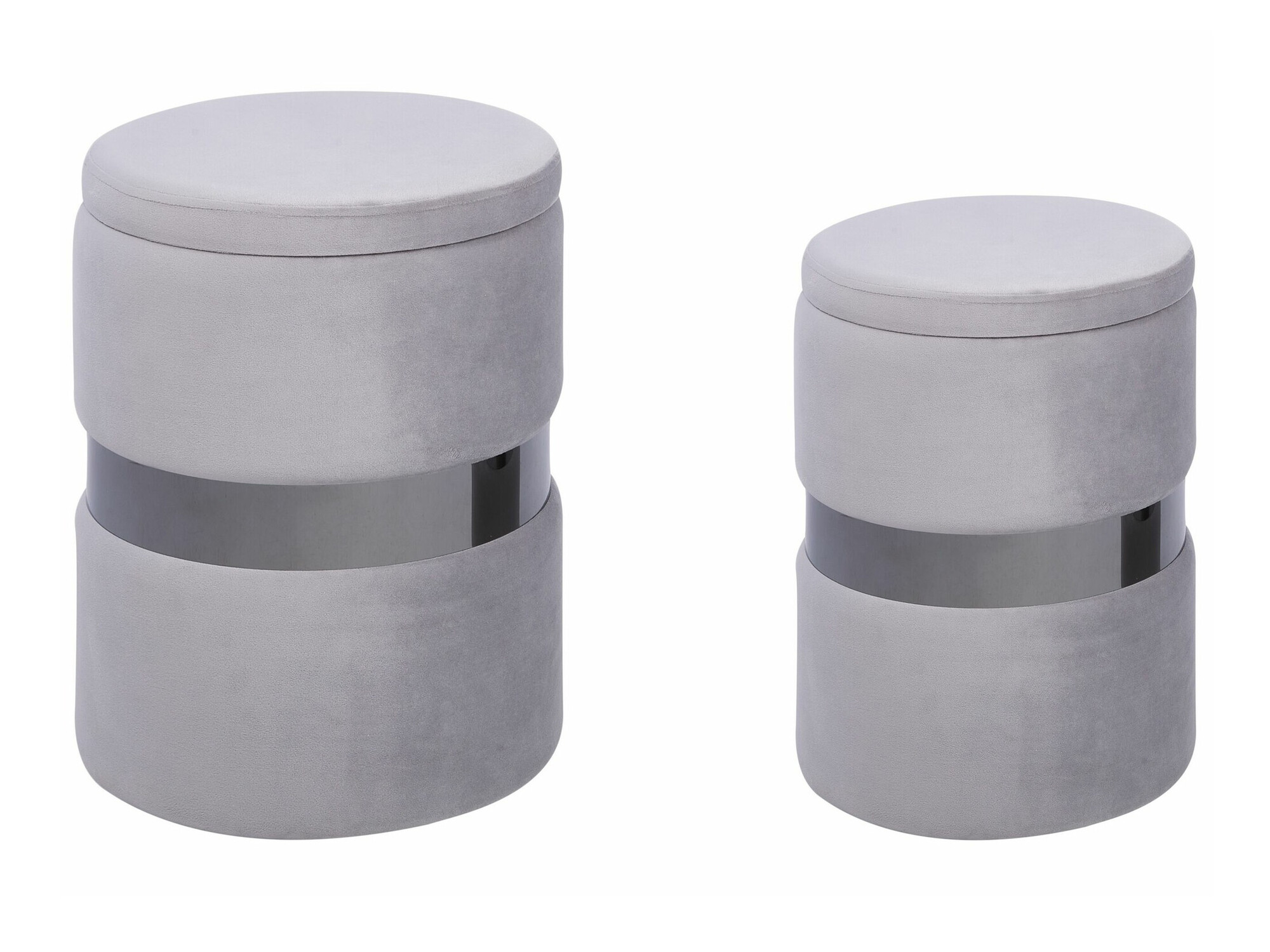 Pufu komplekts Berwyn 1629 (Pelēks)