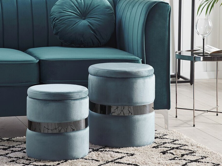 Pufu komplekts Berwyn 1629 (Zils)