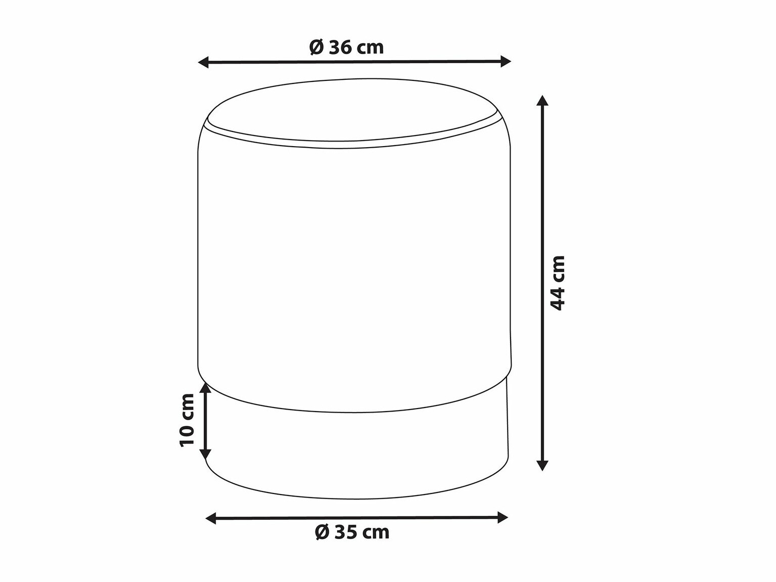 Pufs Berwyn 1630 (Pelēks)