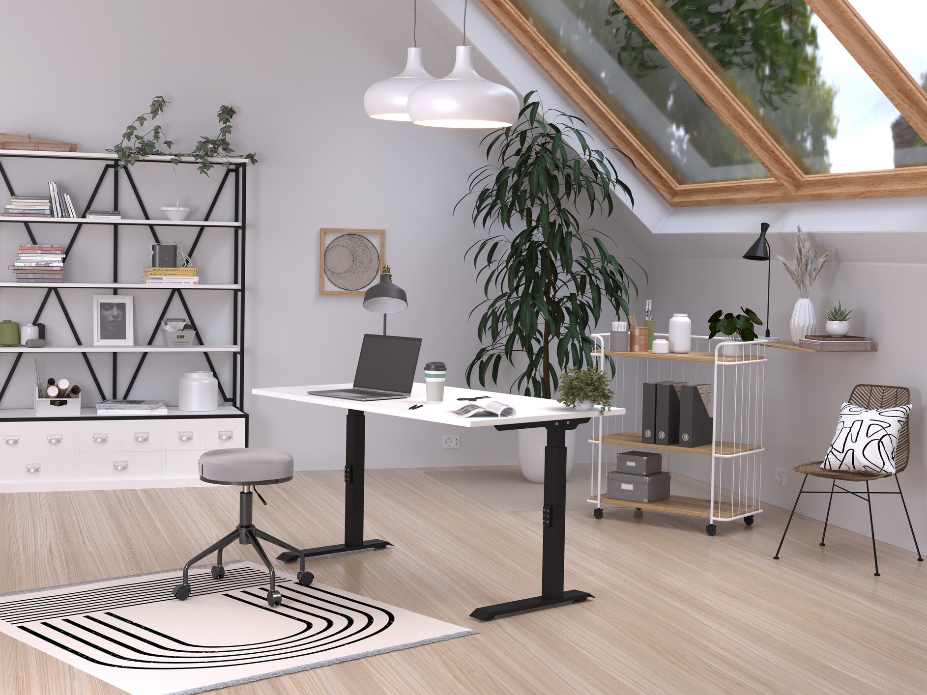 Rakstāmgalds Sacramento 420 (Balts + Melns)