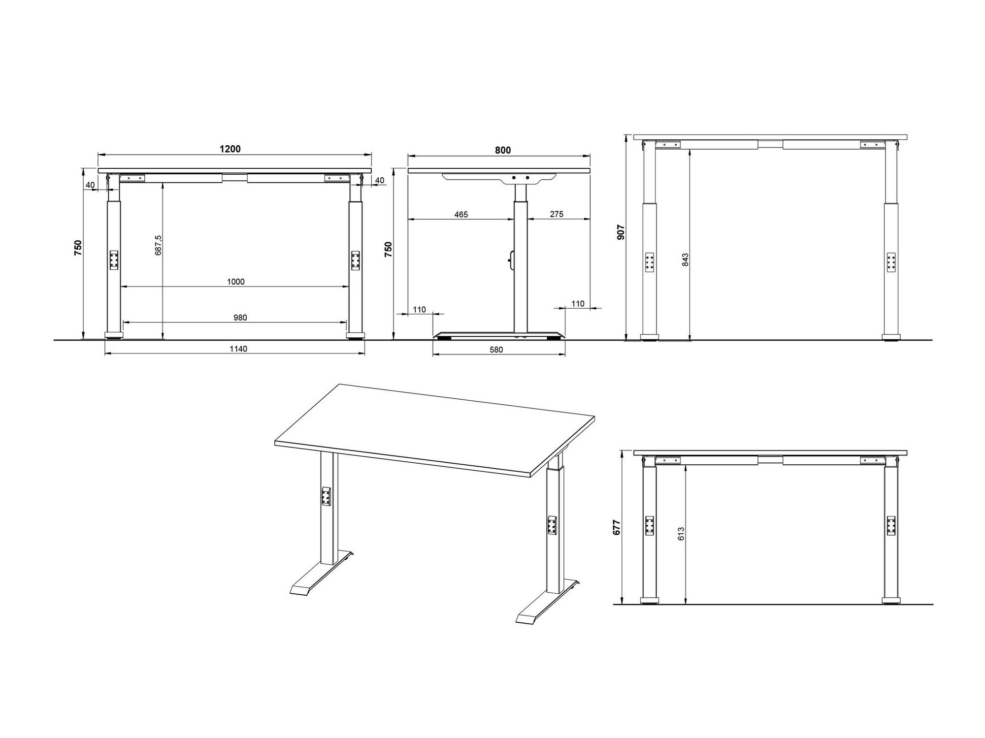 Rakstāmgalds Sacramento 420 (Pelēks + Balts)