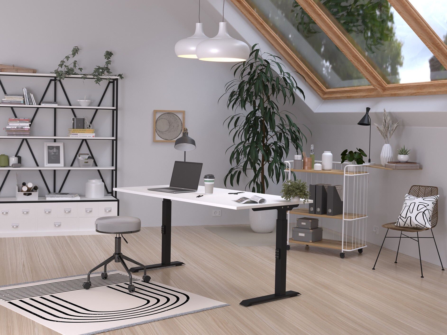 Rakstāmgalds Sacramento 421 (Balts + Melns)