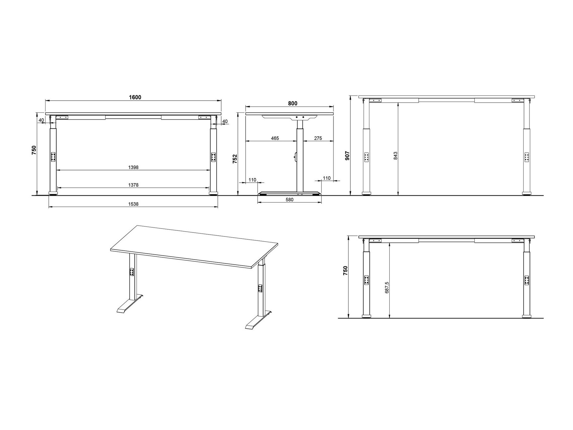 Rakstāmgalds Sacramento 421 (Navarra ozols + Balts)