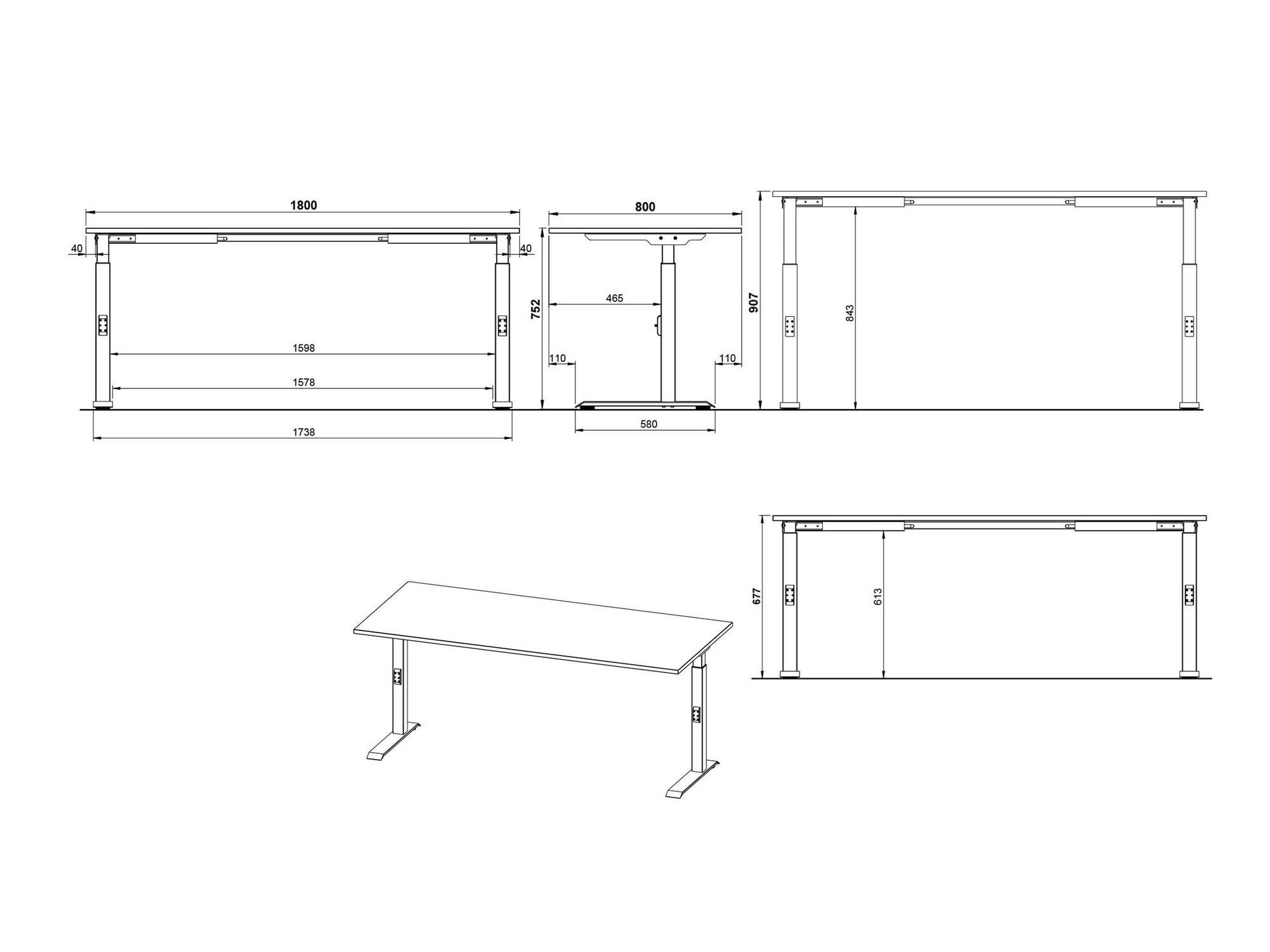 Rakstāmgalds Sacramento 422 (Navarra ozols + Balts)