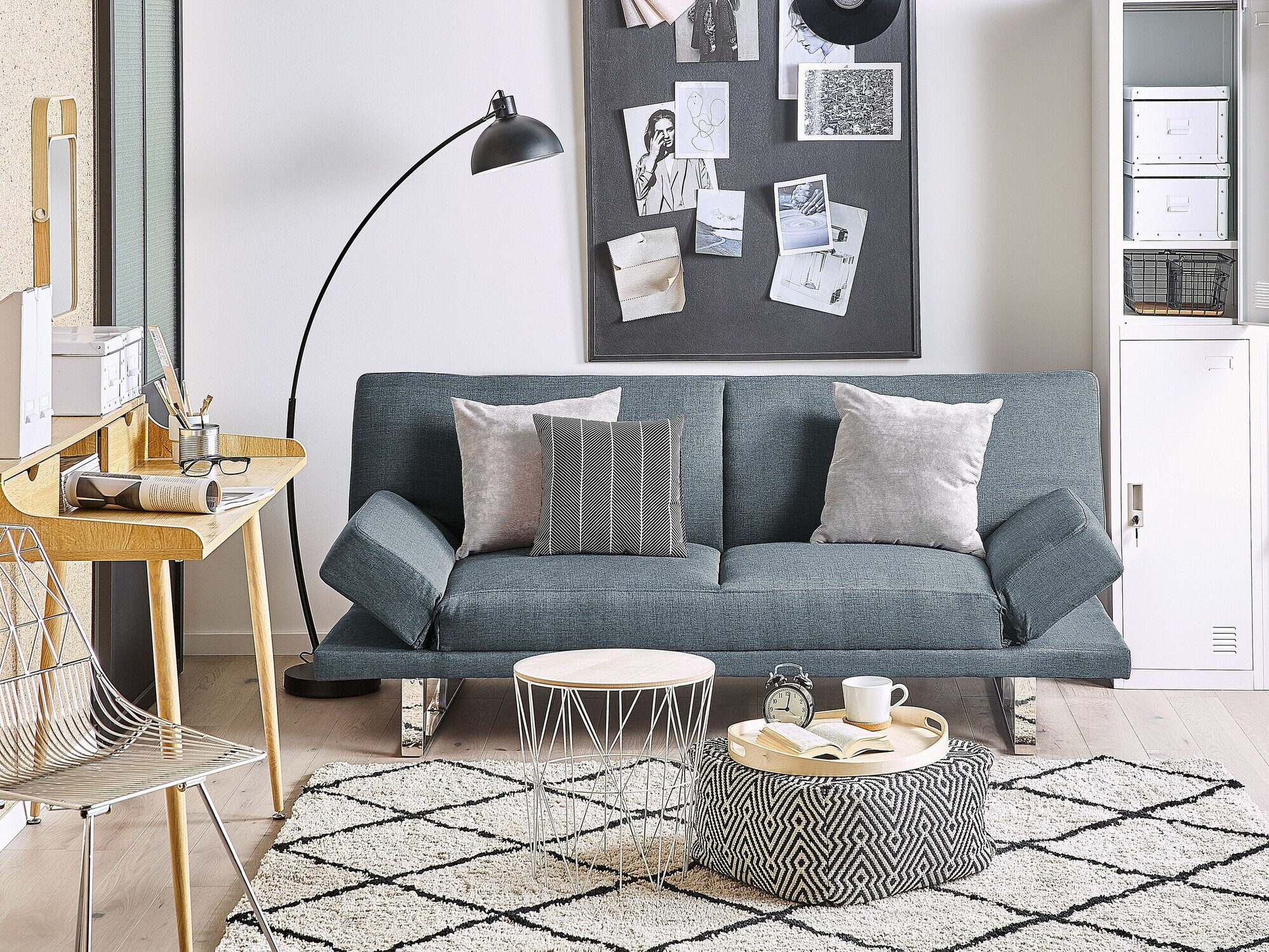 Диван-кровать Berwyn 1646 (Темно-синий)