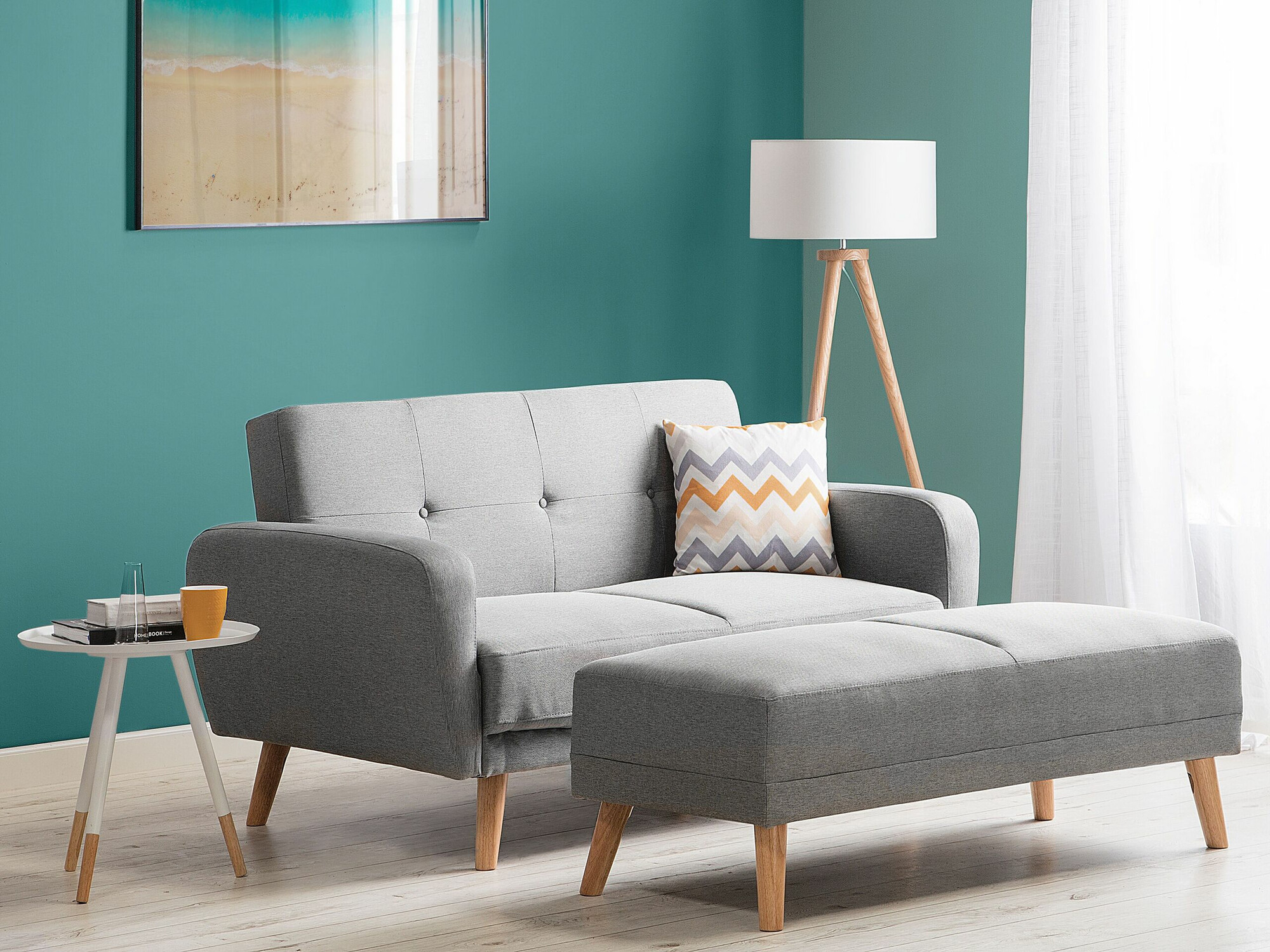 Dīvāns gulta Etlivi 103 (Pelēks)