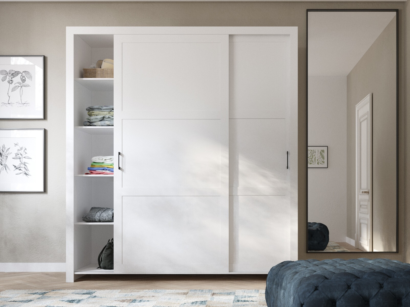 Skapis Murrieta 190 (Balts)