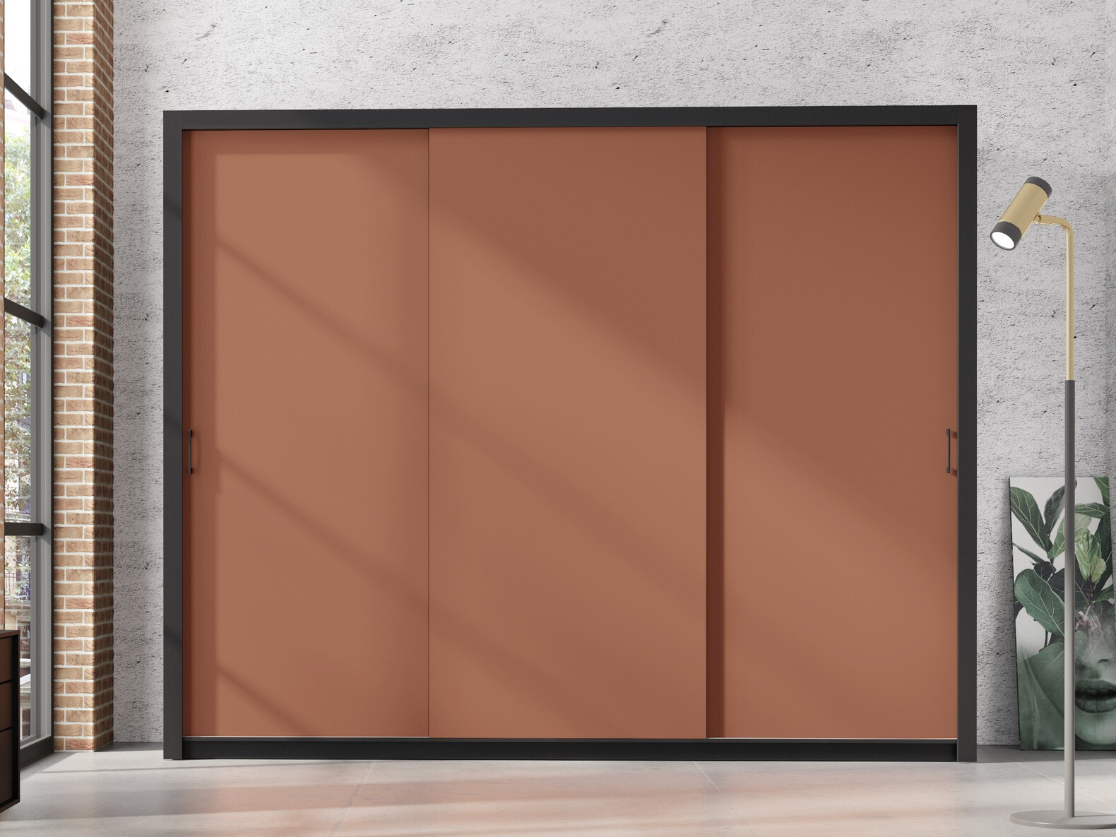 Skapis Murrieta 193 (Melns + Brūns)