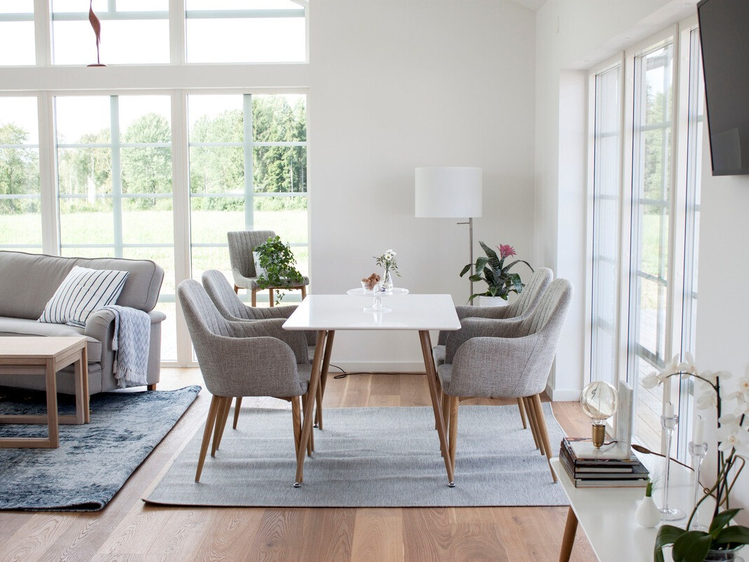 Galds Dallas 4306 (Glancēts balts + Gaišs koks)