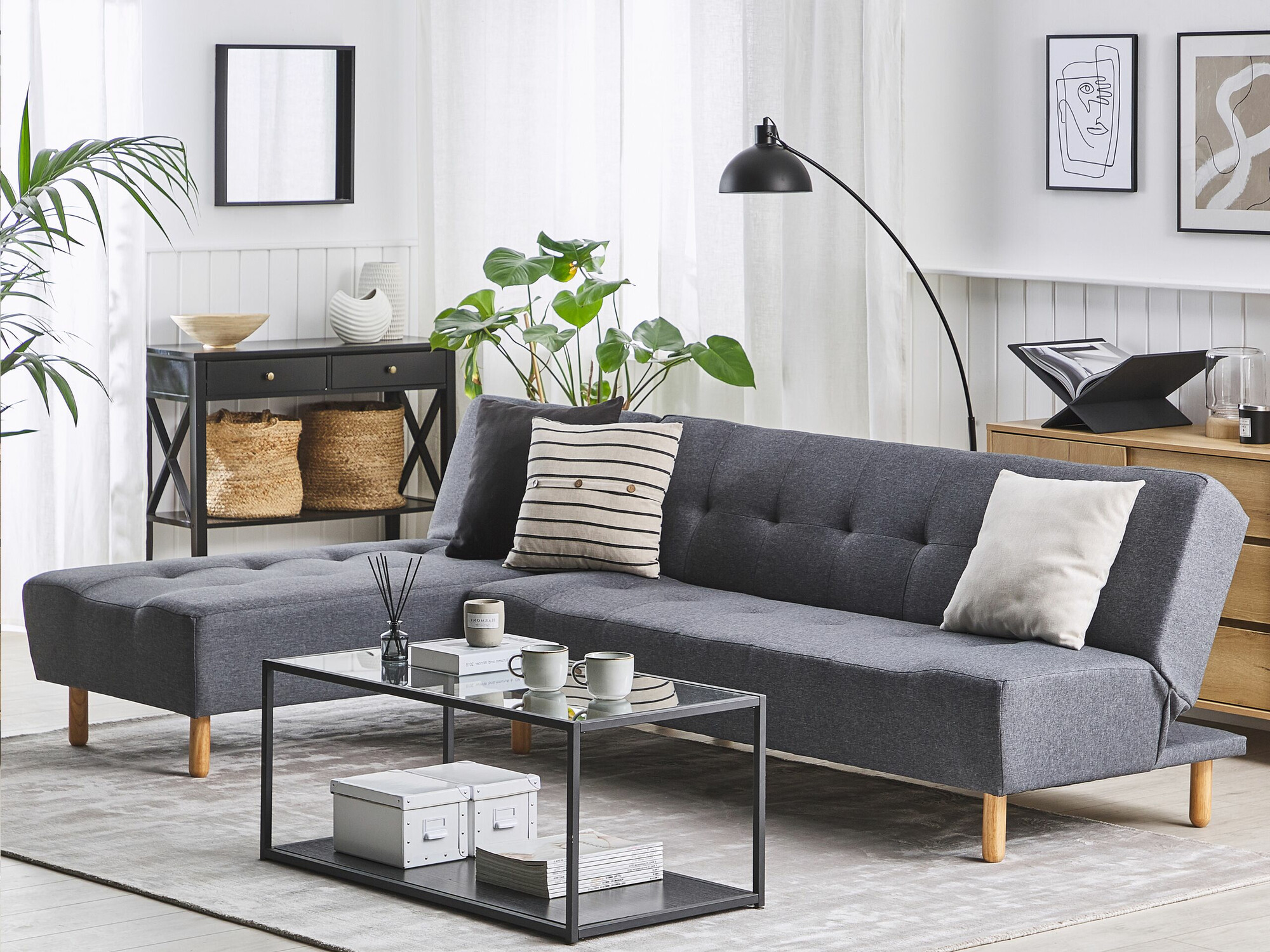 Stūra dīvāns Berwyn 1650 (Pelēks)