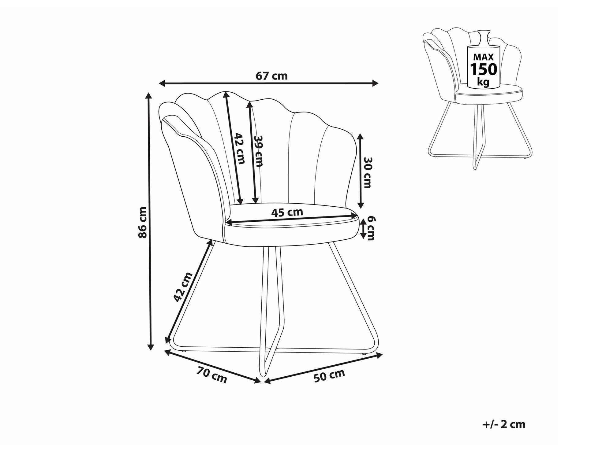 Krēsls Berwyn 1369 (Pelēks)