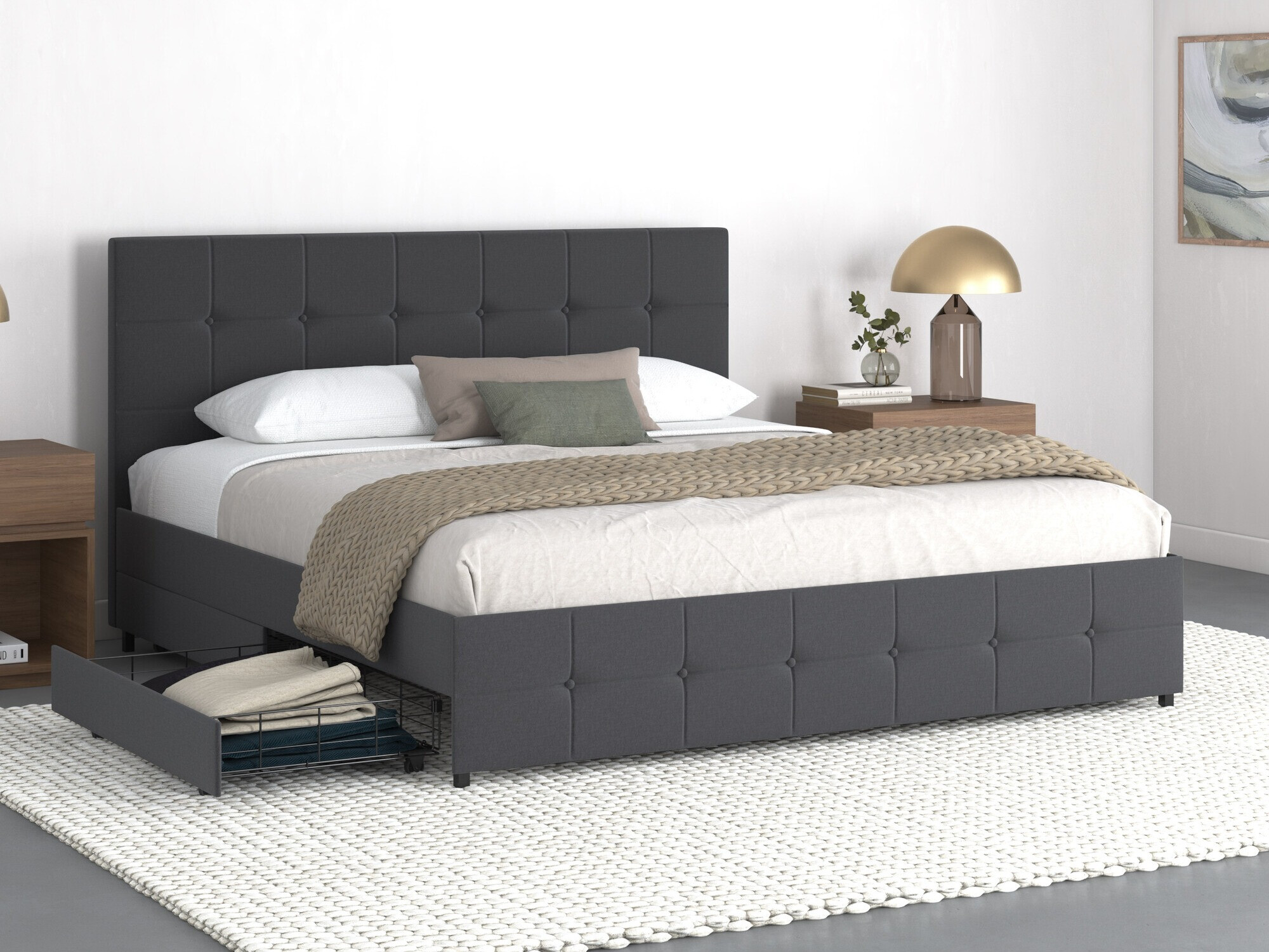 Кровать Denton 1269 (Антрацит)