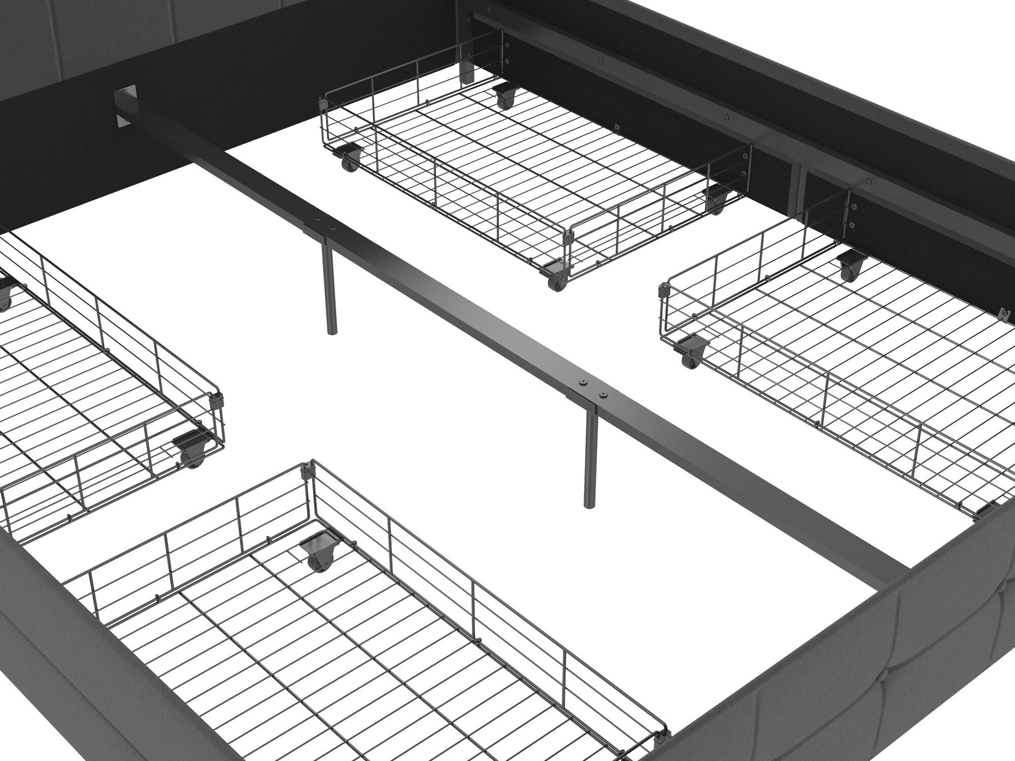 Кровать Denton 1269 (Антрацит)