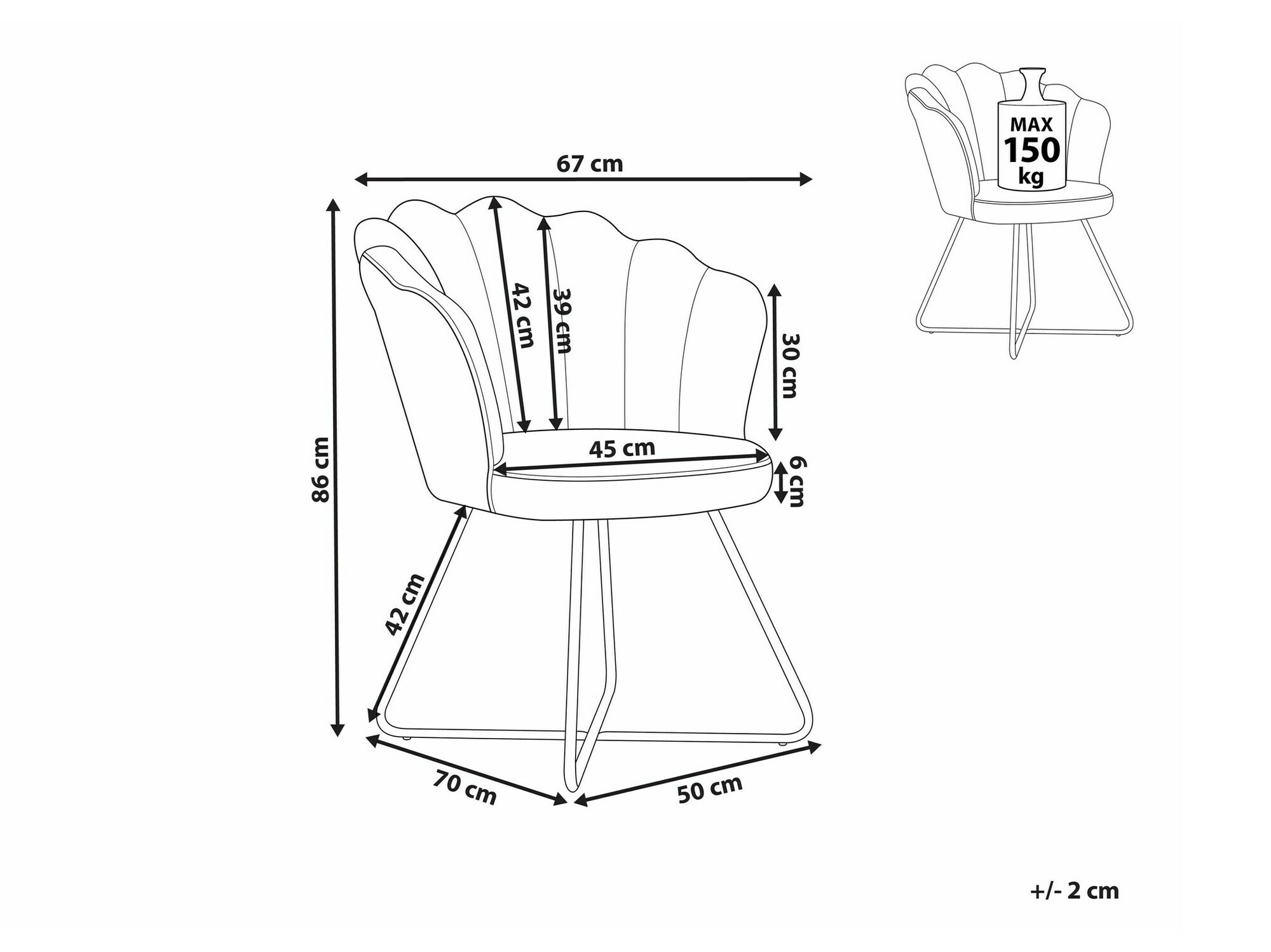 Стул Berwyn 1369 (Синий)