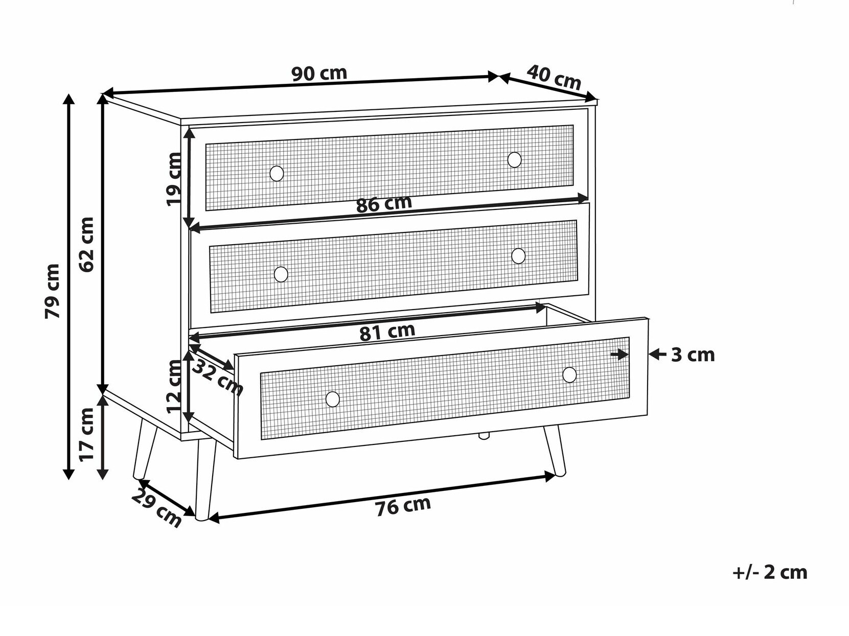 Kомод Berwyn 1663