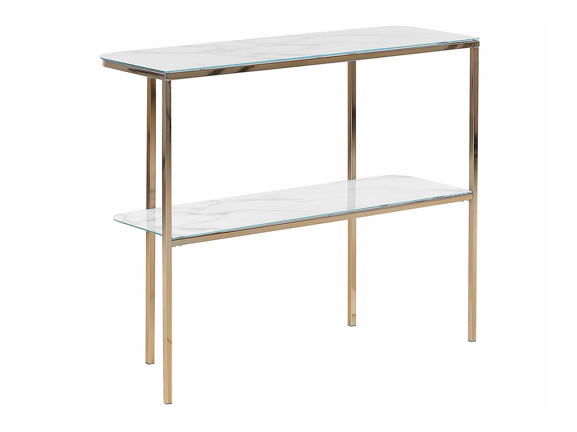 Konsole Berwyn 1669 (Zelta + Balts marmors)