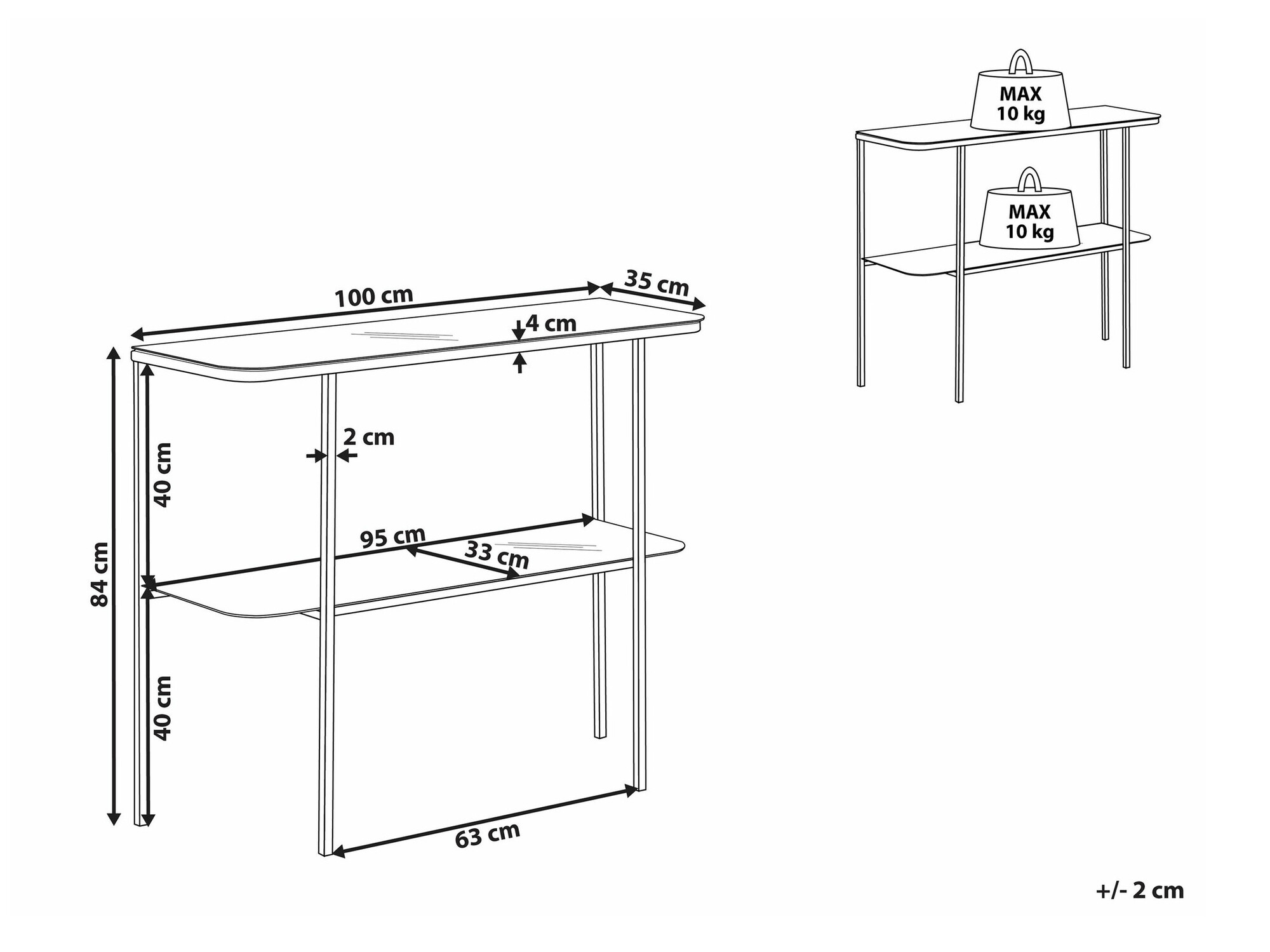 Konsole Berwyn 1669 (Zelta + Balts marmors)
