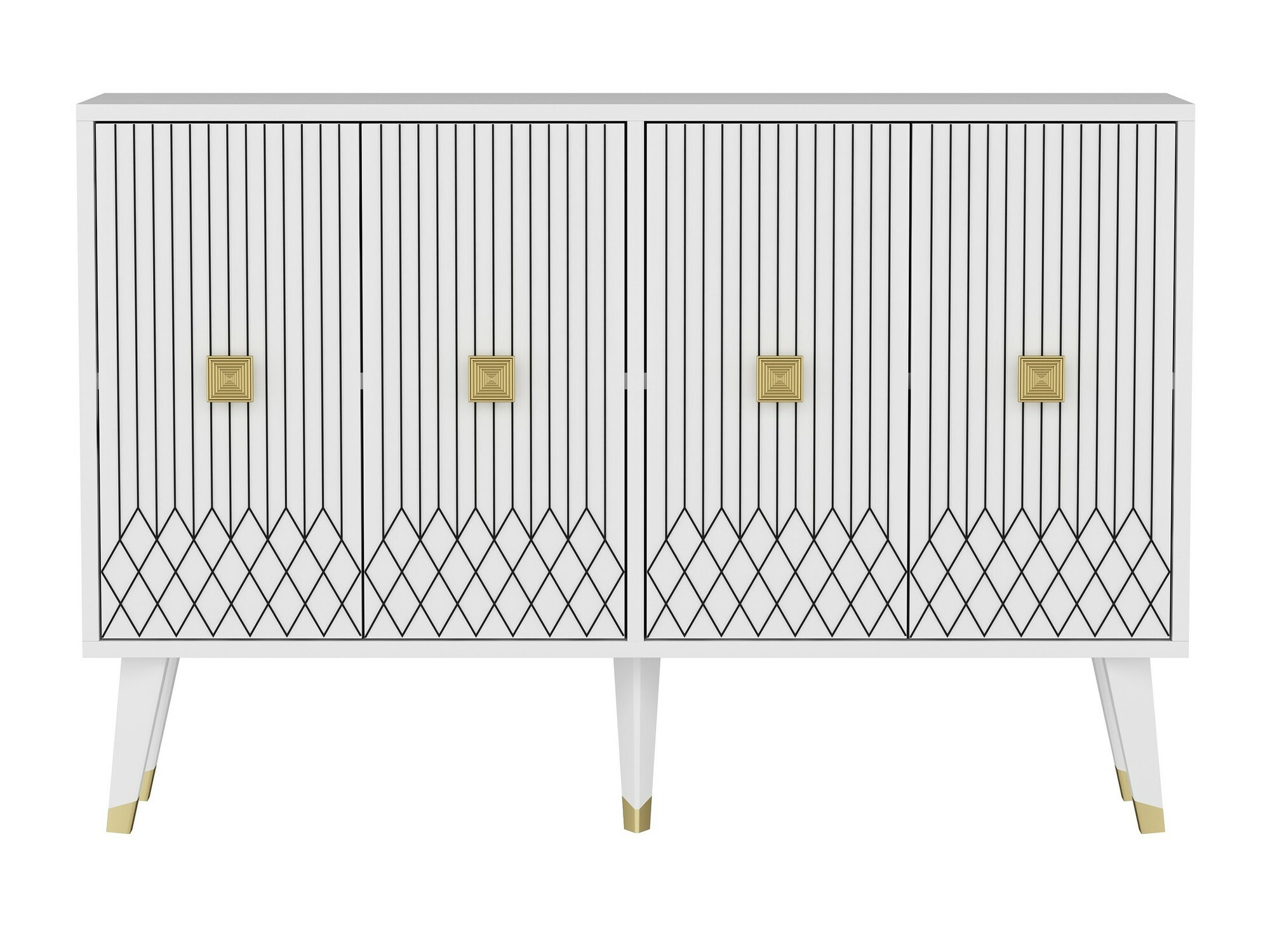 Skapis Dunliru 100 (Balts + Zelta)
