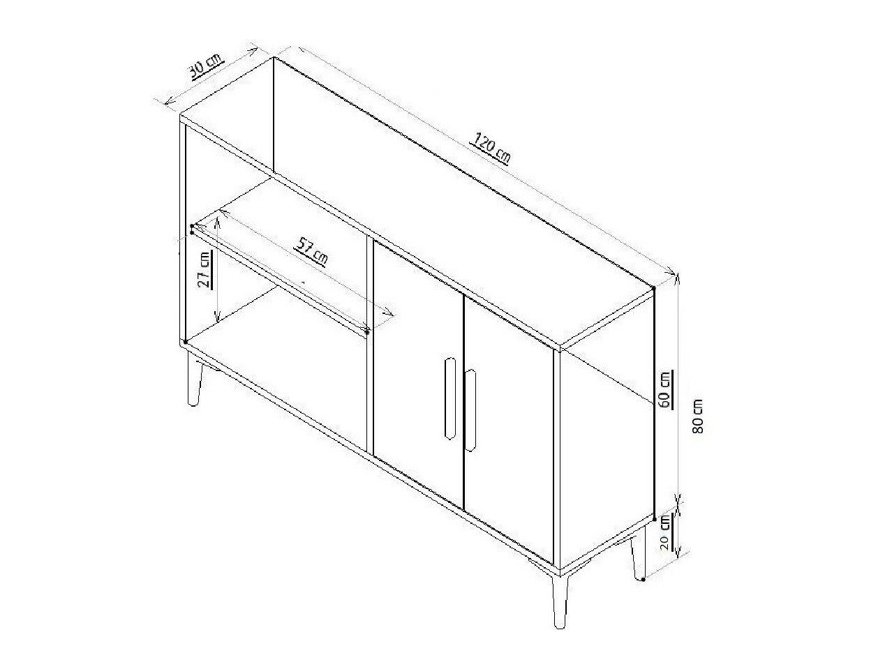 Skapis Dunliru 100 (Ozols + Zelta)