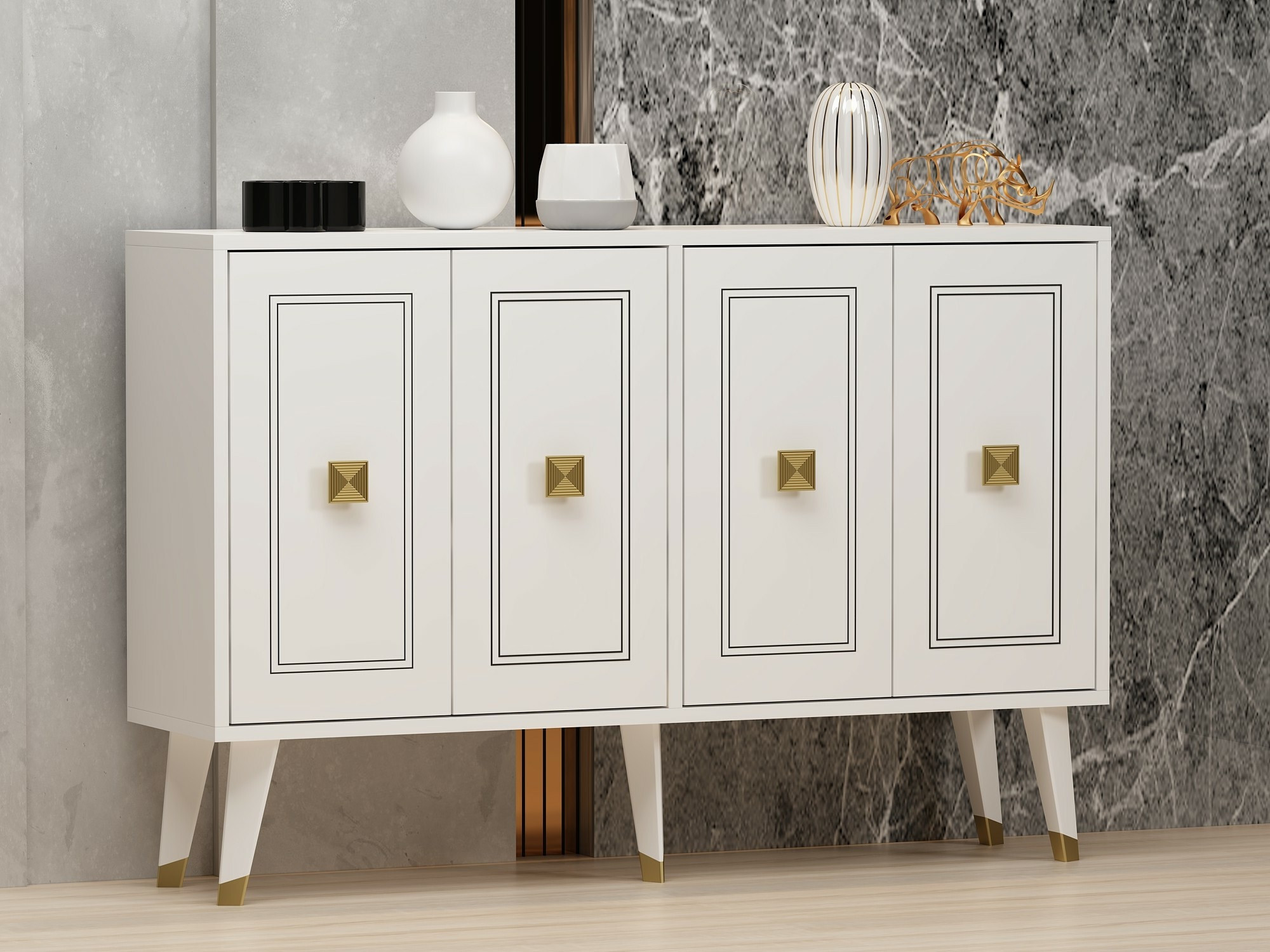 Skapis Dunliru 104 (Balts)