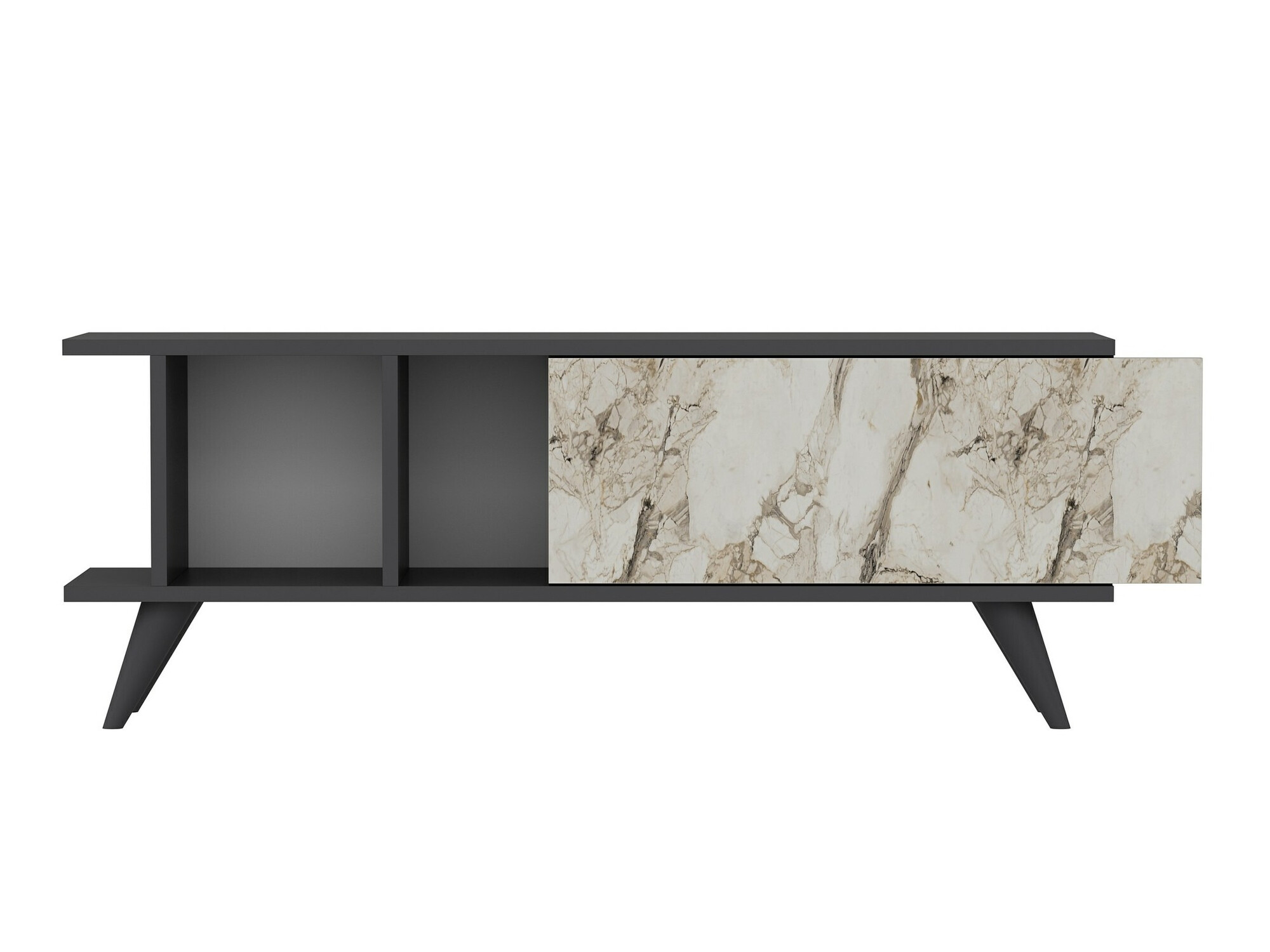 TV galds Kailua 1952 (Antracīts + Balts marmors)