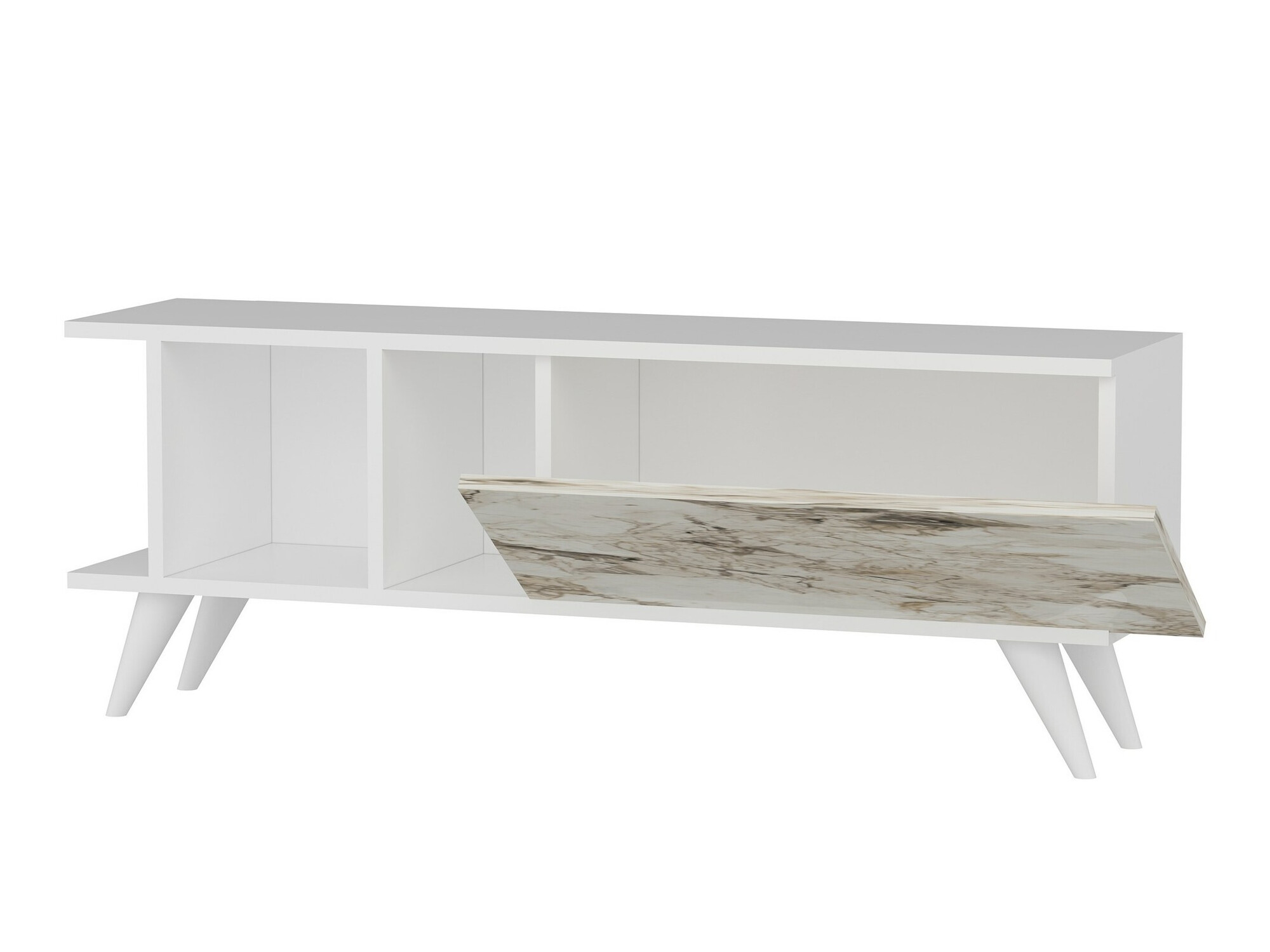 TV galds Kailua 1952 (Balts + Balts marmors)