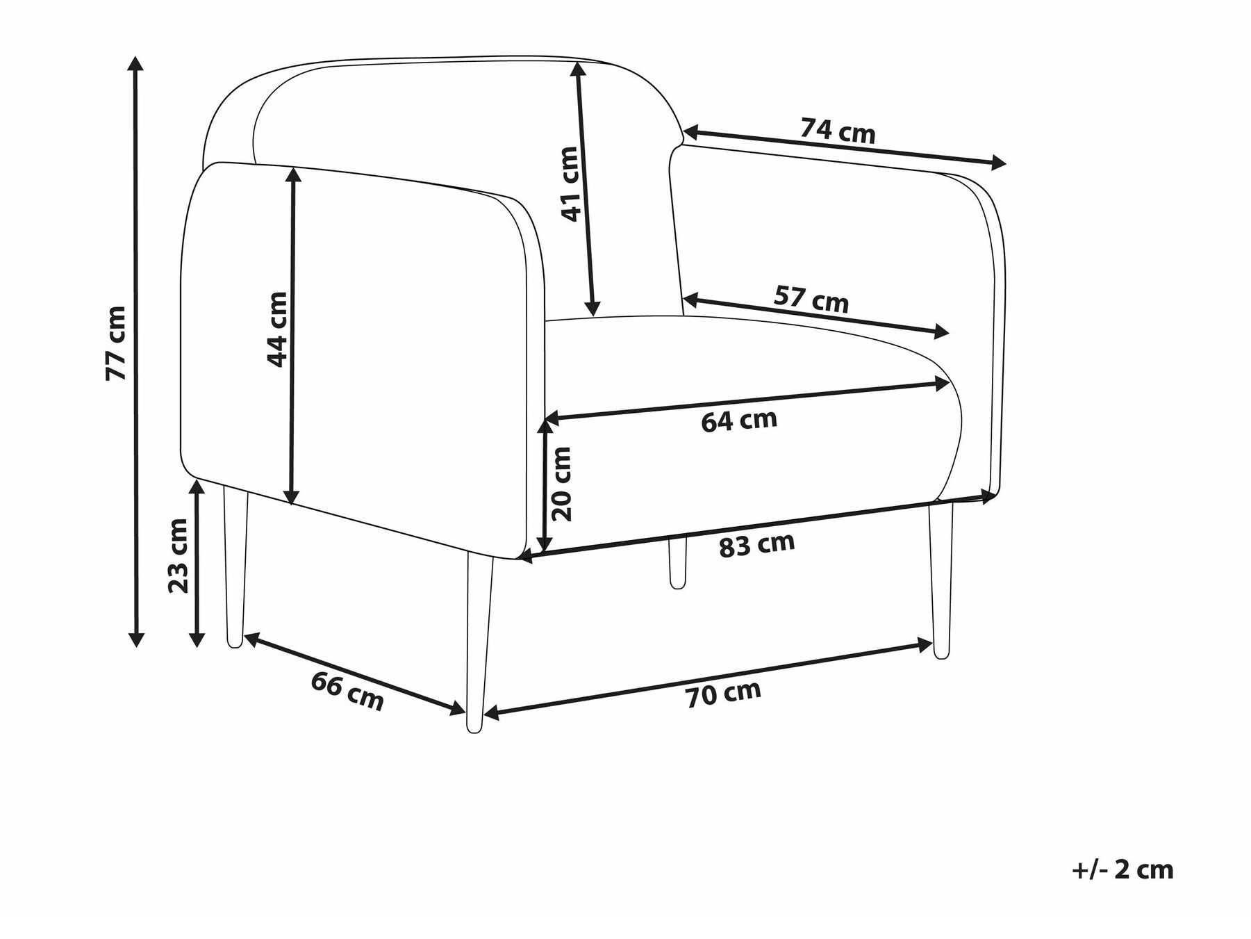 Krēsls Berwyn 1676 (Pelēks)
