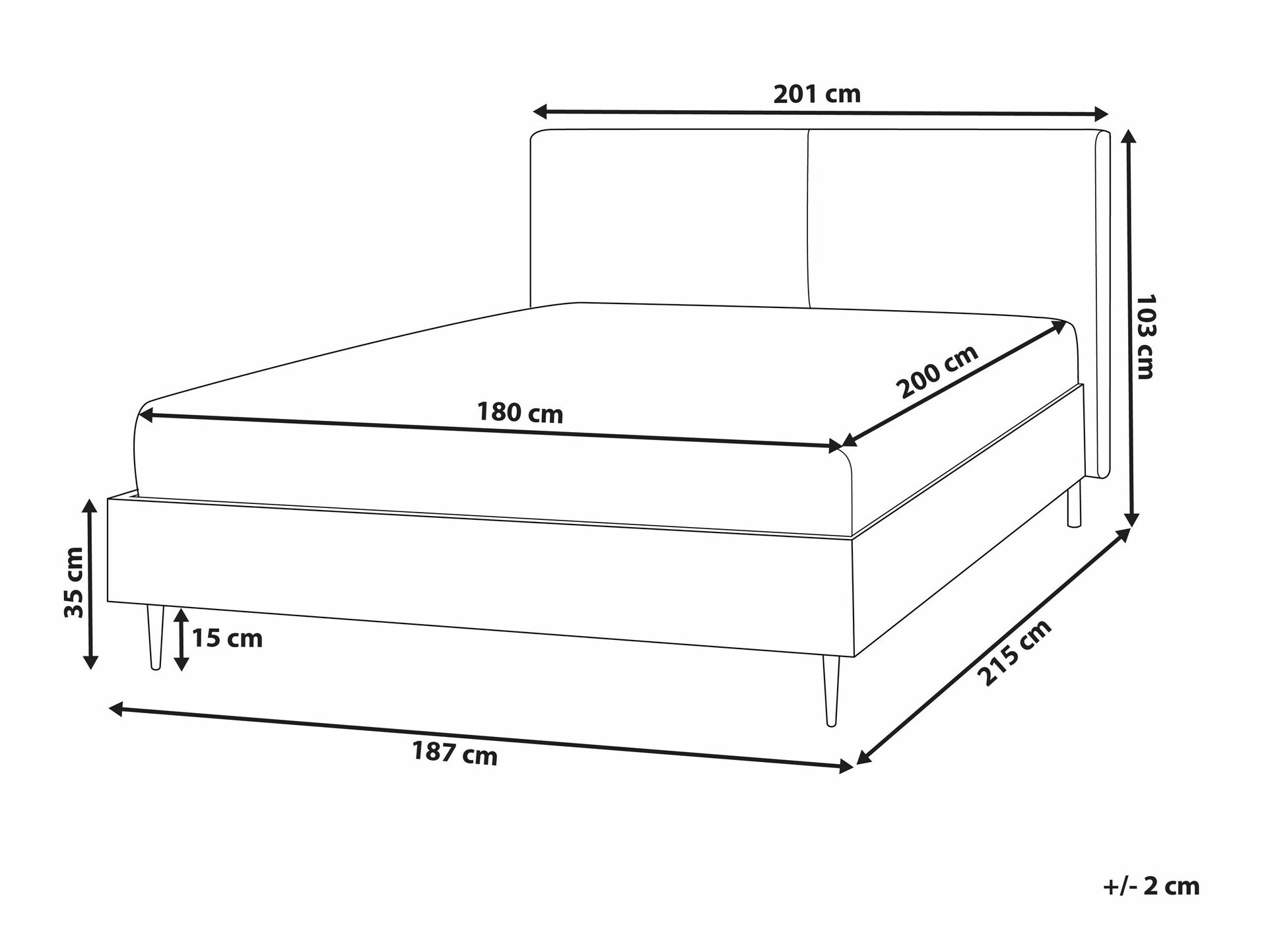 Кровать Berwyn 1674 (Светло-коричневый)