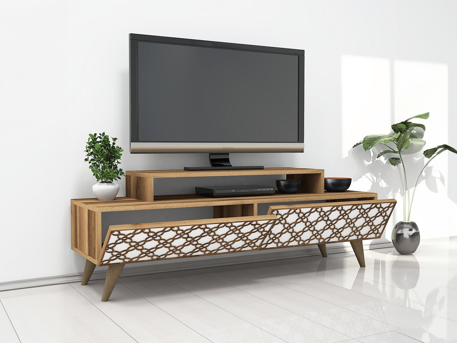 TV galds Kailua 160 (Rieksts + Balts)