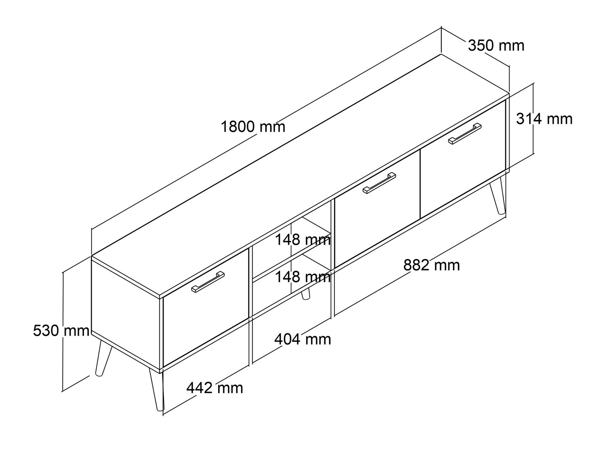 TV galds Nolcava 103 (Riekstkoks + Antracīts)