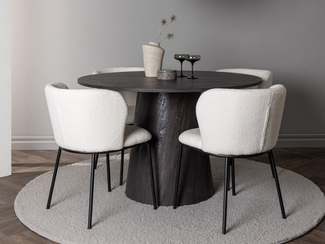 Ēdamistabas komplekts Dallas 4314 (Tumši brūns)