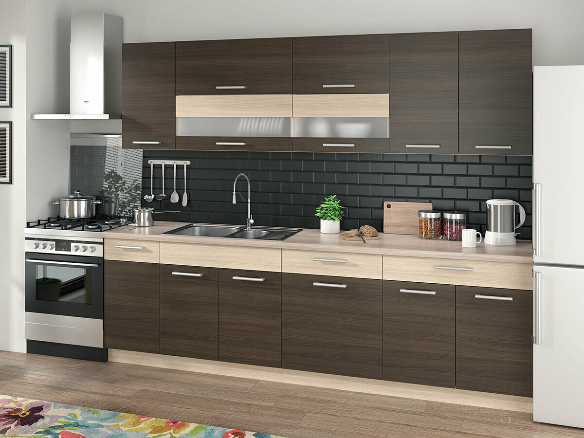 Moduļu piekarams skapis Mode Dark 122