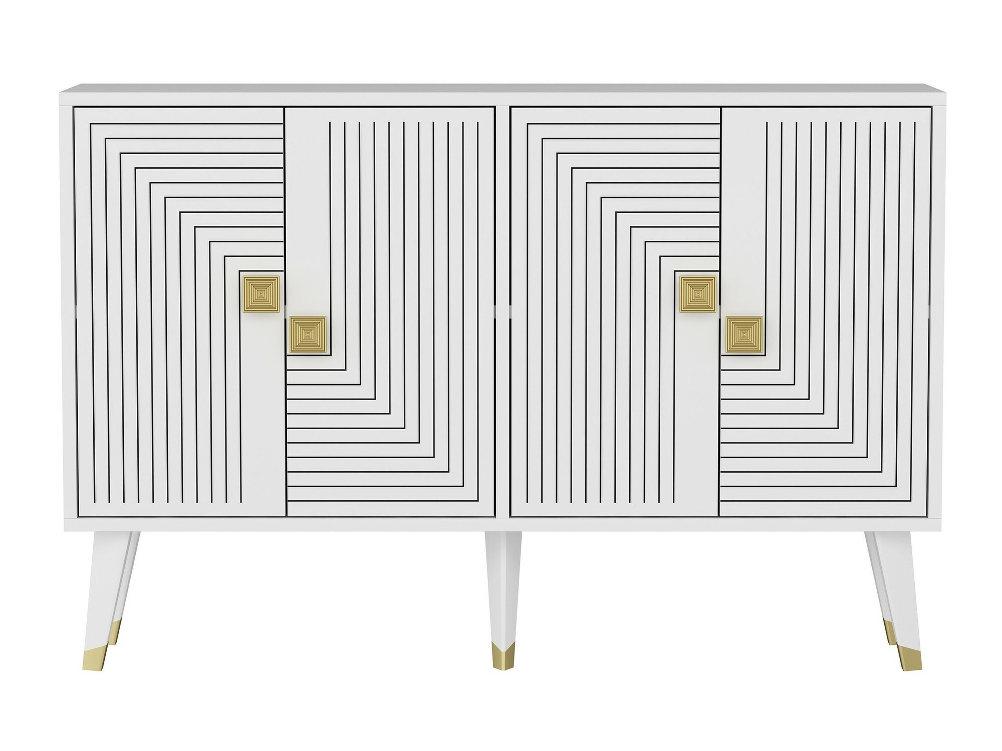 Шкафчик Dunliru 105 (Белый + Золотой)