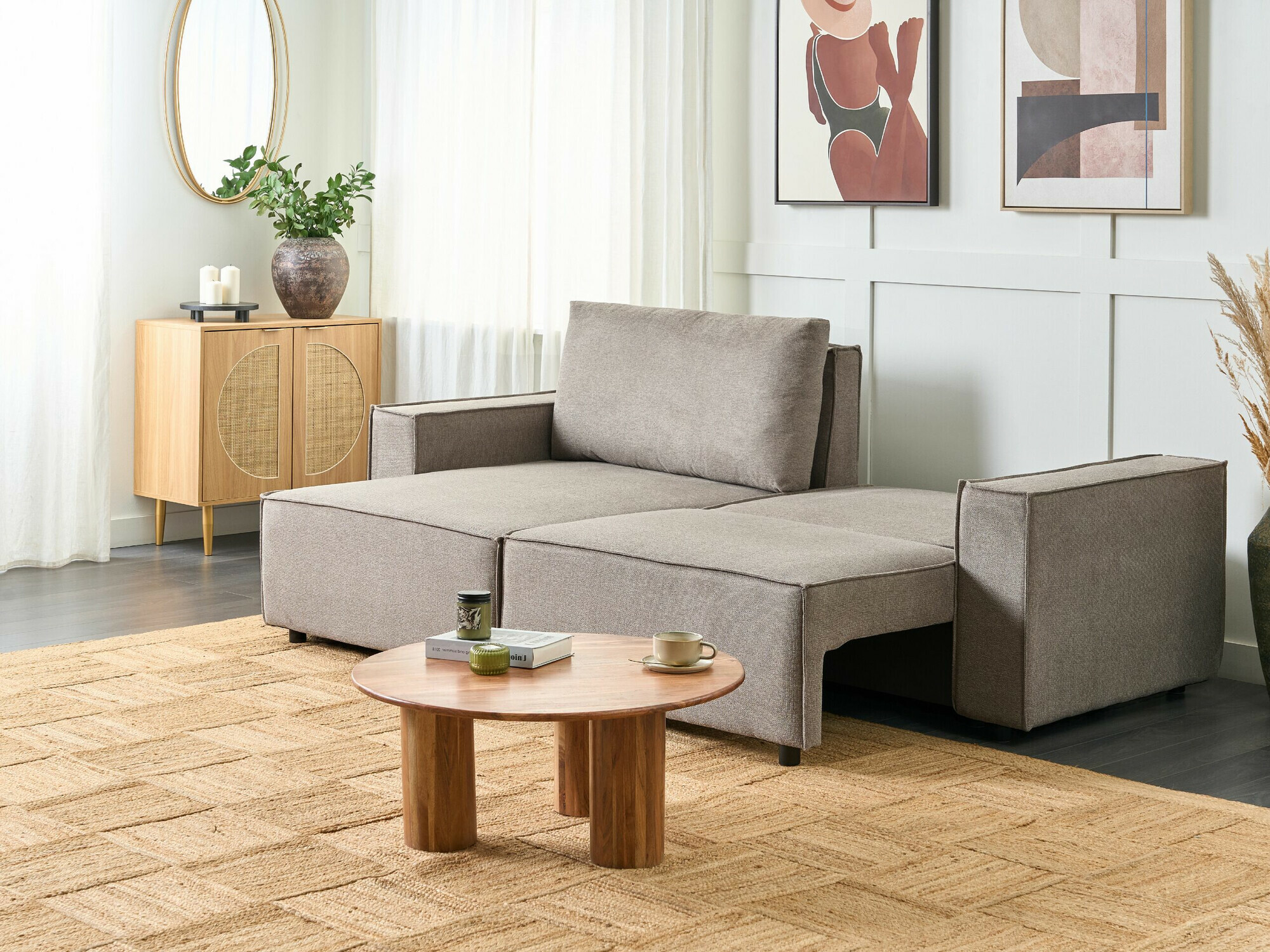 Stūra dīvāns Berwyn 1678 (Taupe)