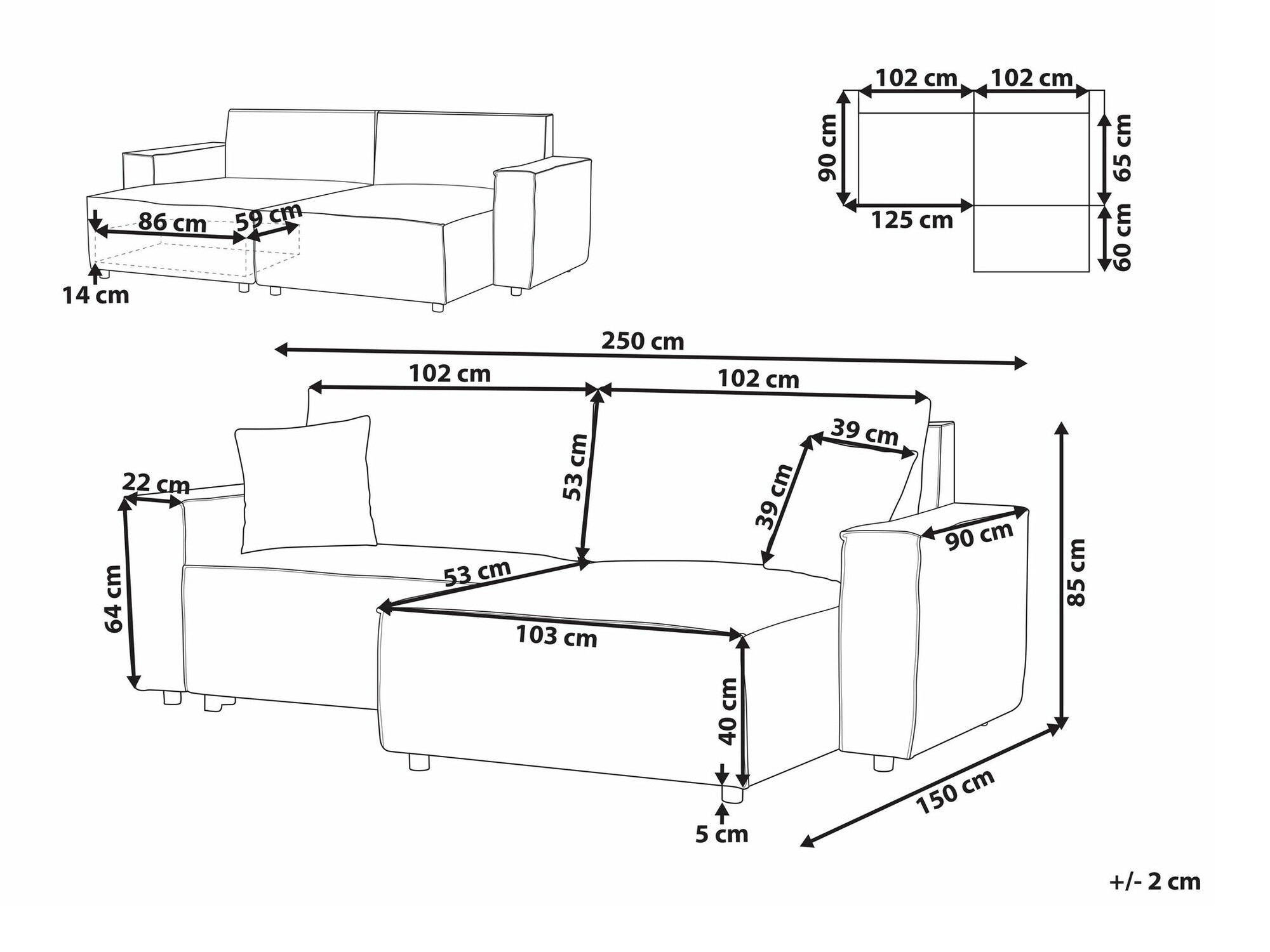 Угловой диван Berwyn 1678 (Taupe)