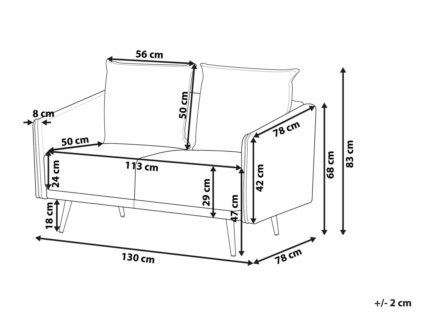 Диван Berwyn 193 (Бежевый + Золотой)