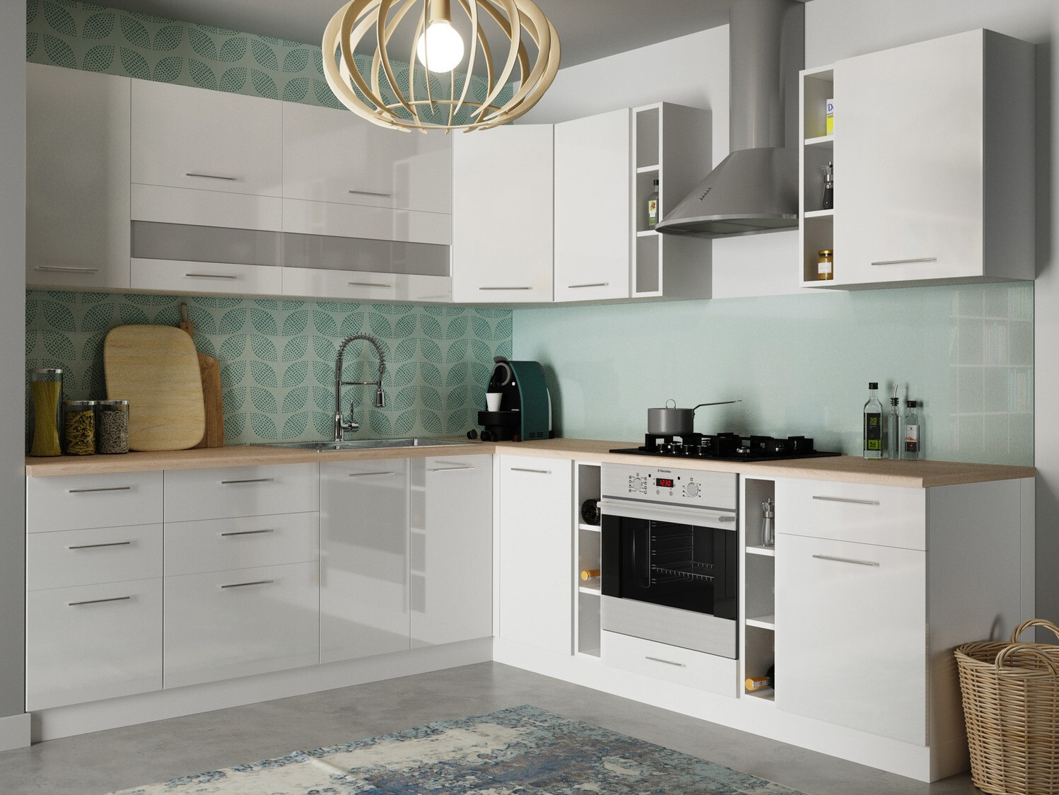 Модульный настенный шкафчик Tiffa 100