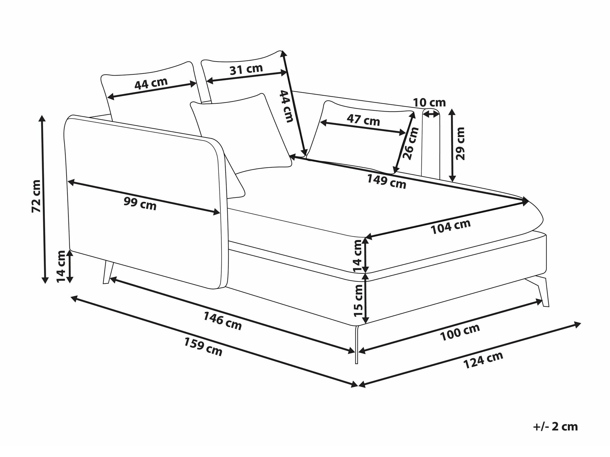 Kušete Berwyn 1683 (Bēšs)