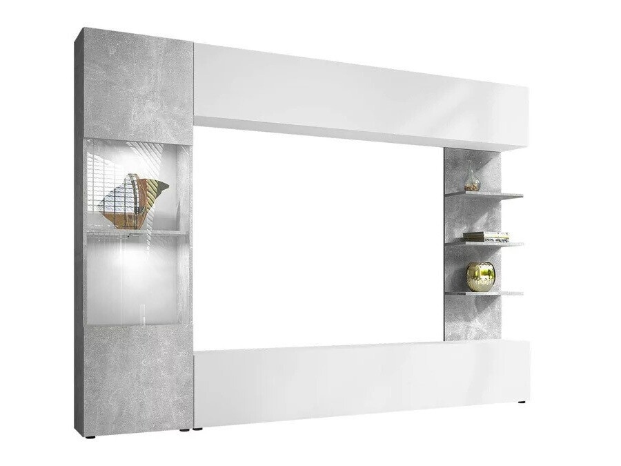 Viesistabas komplekts Comfivo 210 (Balts + Betons)