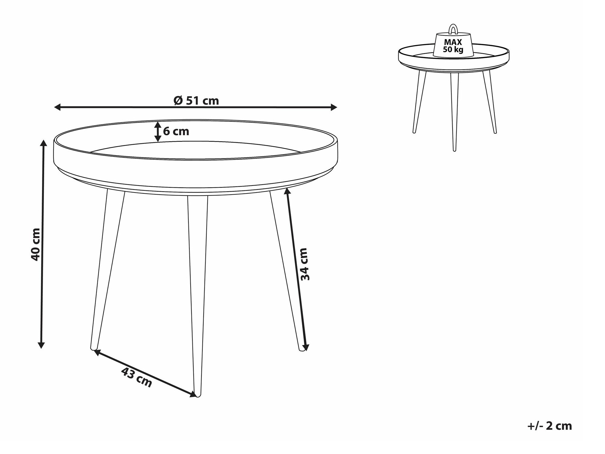 Žurnālu galdiņš Berwyn 1686