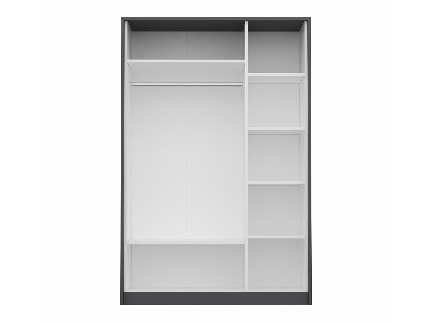 Skapis Marelbe 101 (Balts + Antracīts)