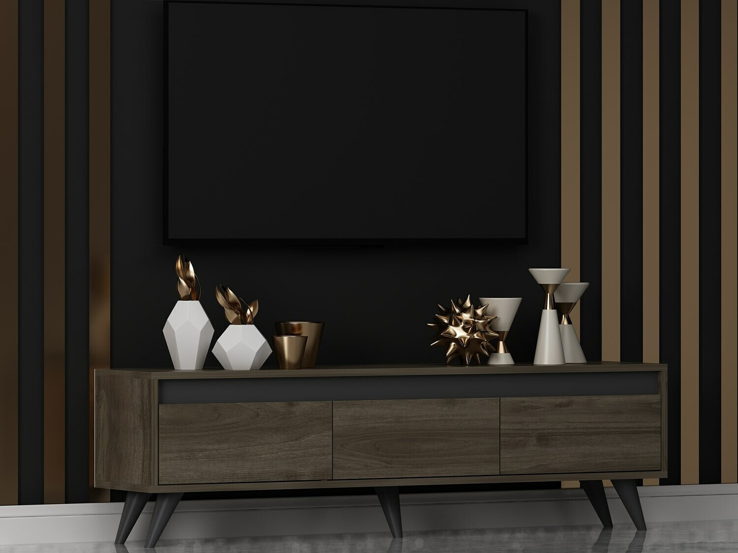 TV galds Kailua 1956 (Riekstkoks + Antracīts)