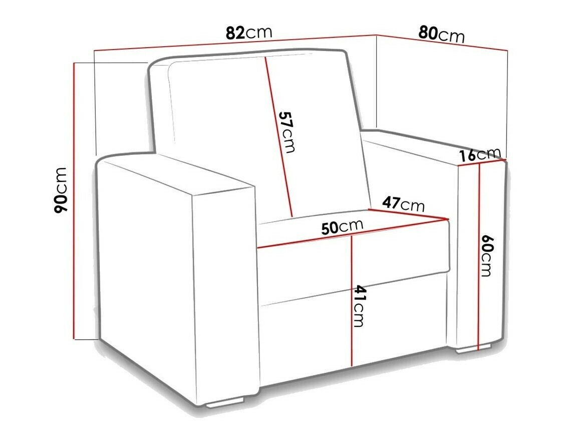 Krēsls Providence 170 (Soft 066 + Kreta 05)